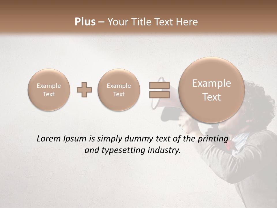 Loud Talking Energetic PowerPoint Template