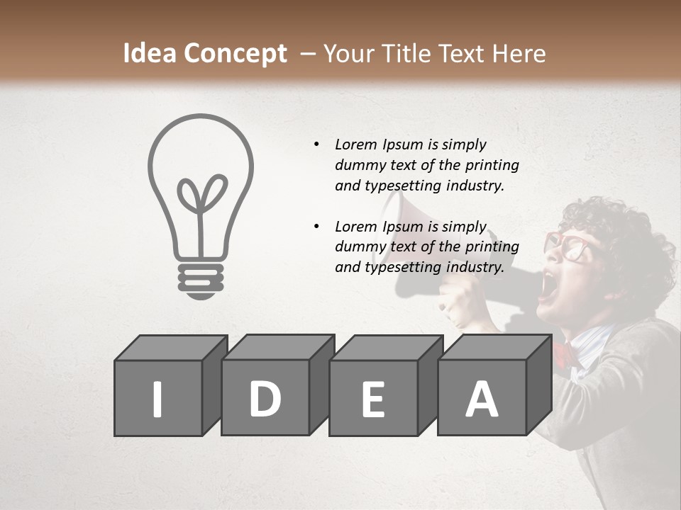 Loud Talking Energetic PowerPoint Template