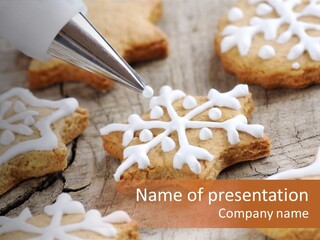 Holiday Gingerbread Dessert PowerPoint Template