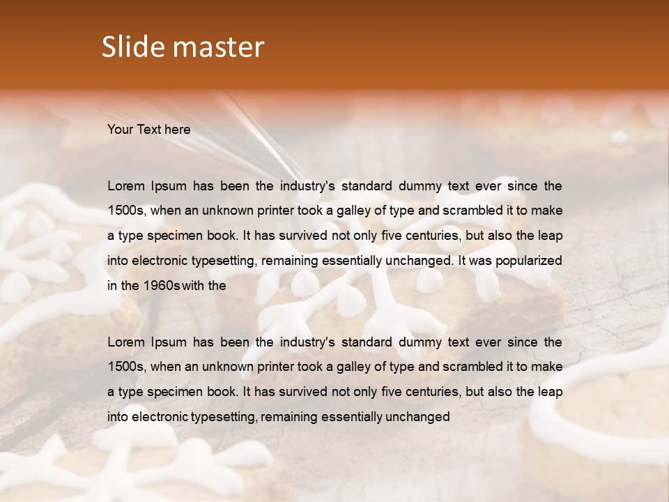 Holiday Gingerbread Dessert PowerPoint Template