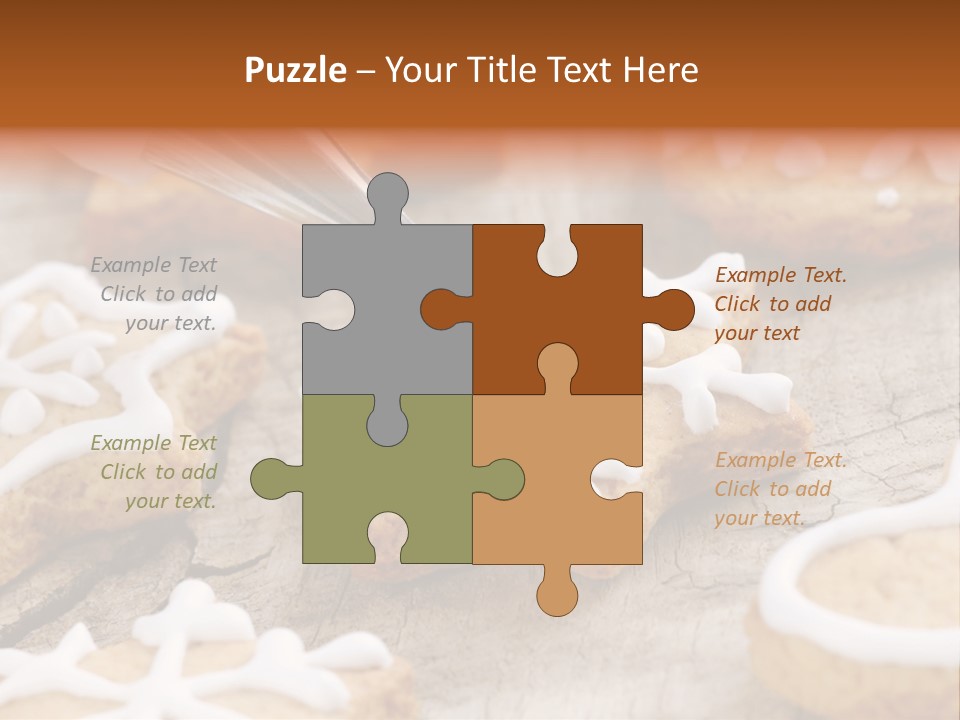 Holiday Gingerbread Dessert PowerPoint Template