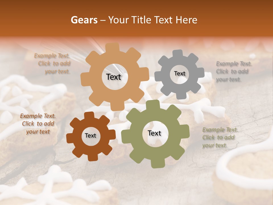 Holiday Gingerbread Dessert PowerPoint Template