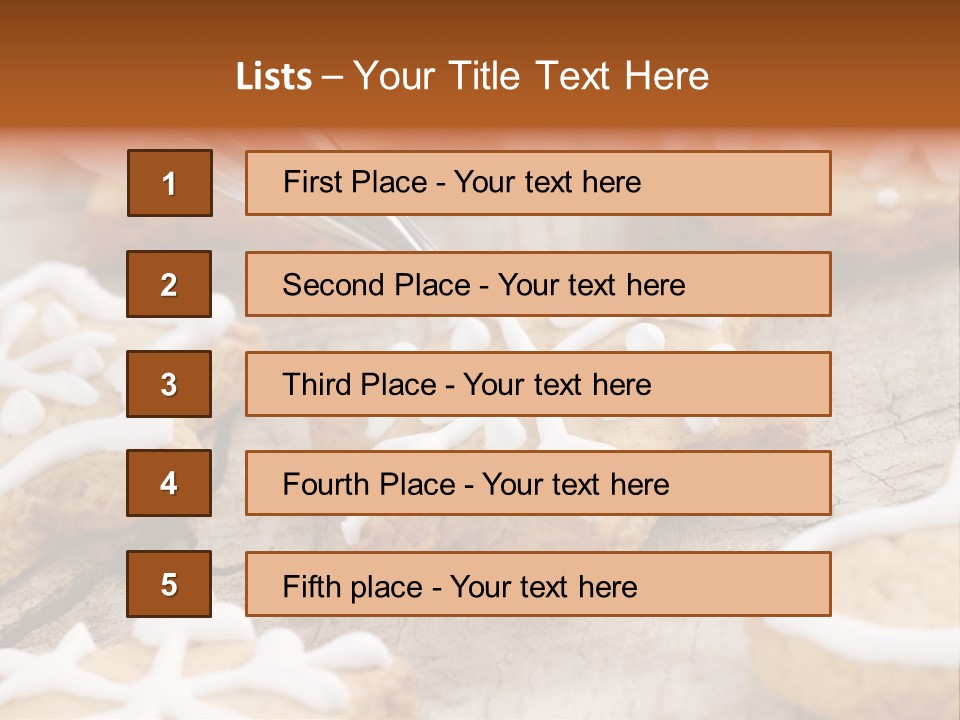 Holiday Gingerbread Dessert PowerPoint Template