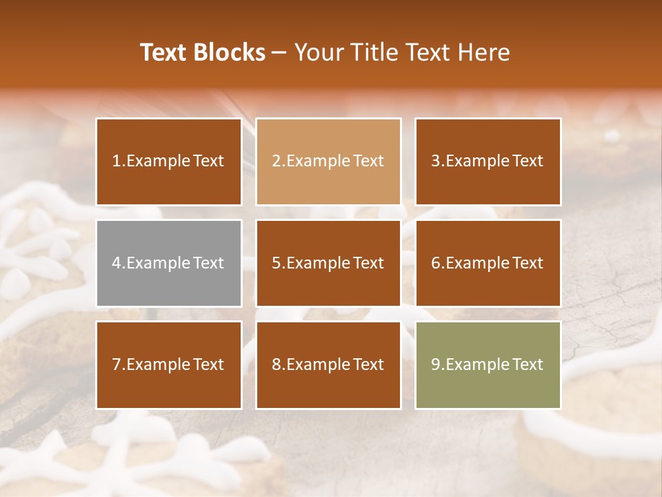 Holiday Gingerbread Dessert PowerPoint Template