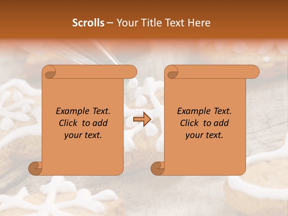 Holiday Gingerbread Dessert PowerPoint Template