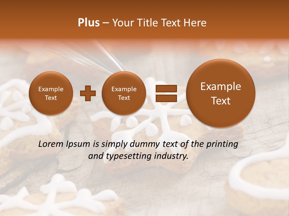 Holiday Gingerbread Dessert PowerPoint Template