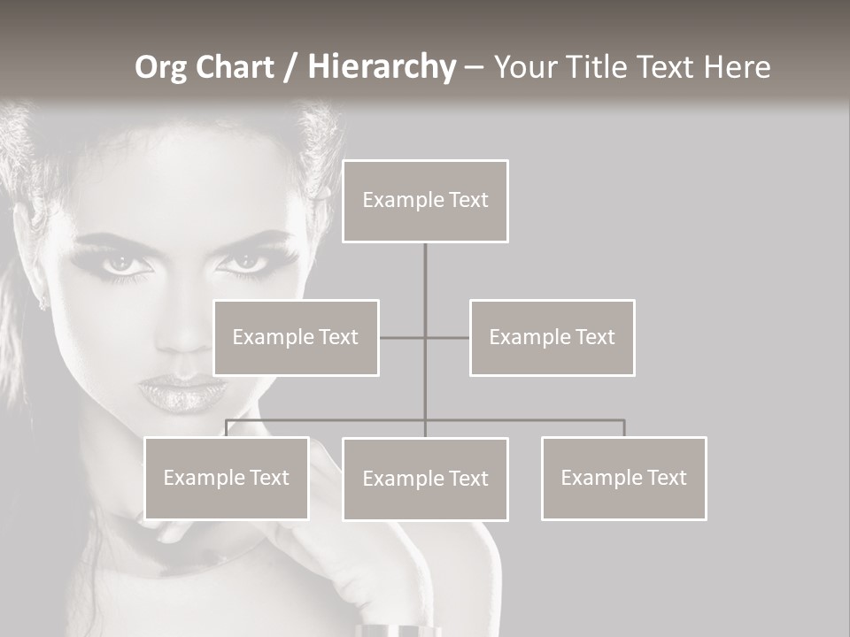 Stare Background Girl PowerPoint Template