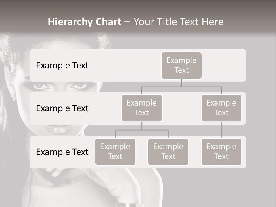 Stare Background Girl PowerPoint Template