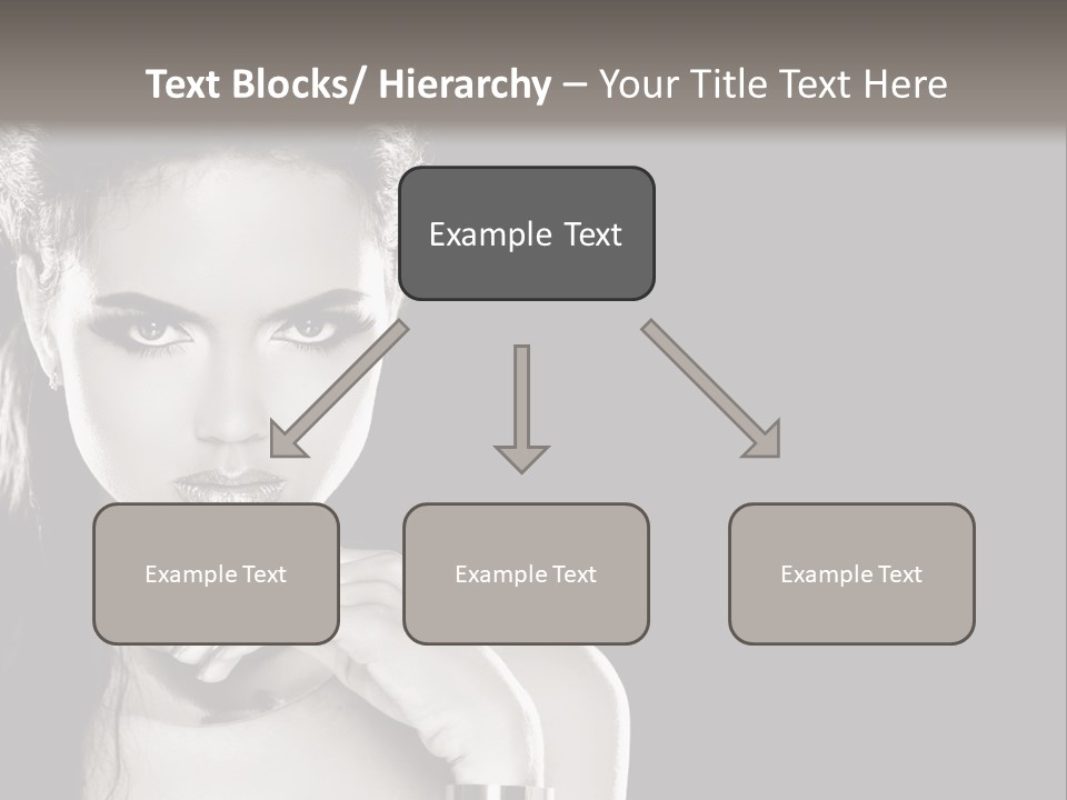 Stare Background Girl PowerPoint Template