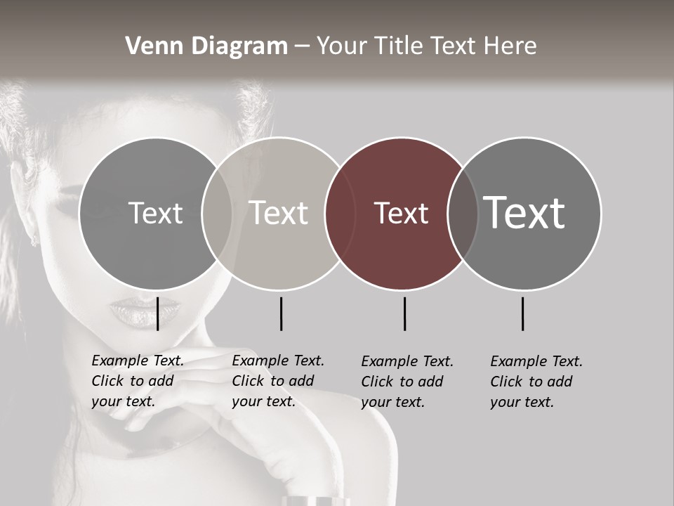 Stare Background Girl PowerPoint Template