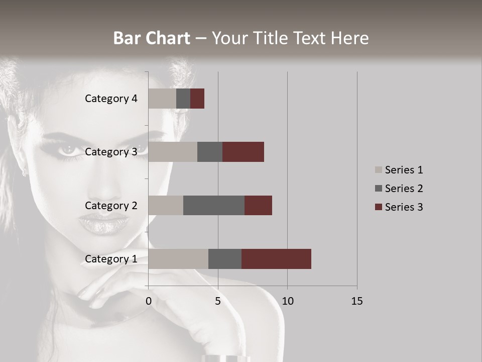 Stare Background Girl PowerPoint Template