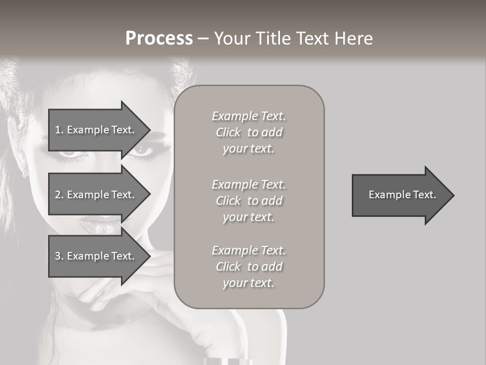 Stare Background Girl PowerPoint Template