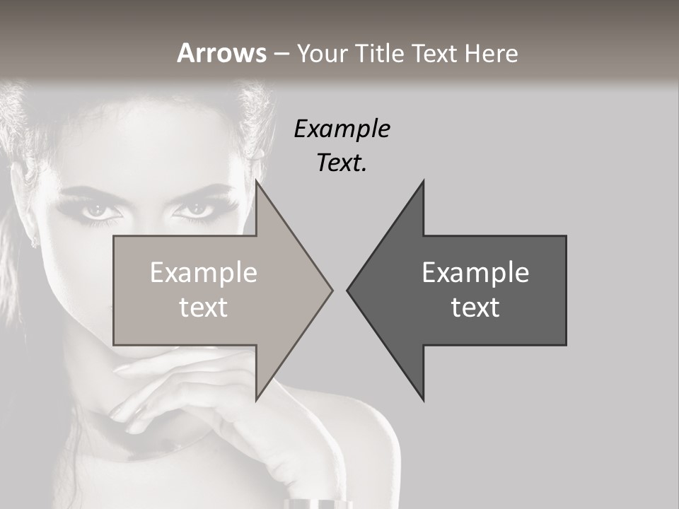 Stare Background Girl PowerPoint Template