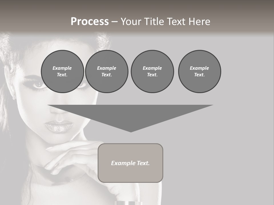 Stare Background Girl PowerPoint Template