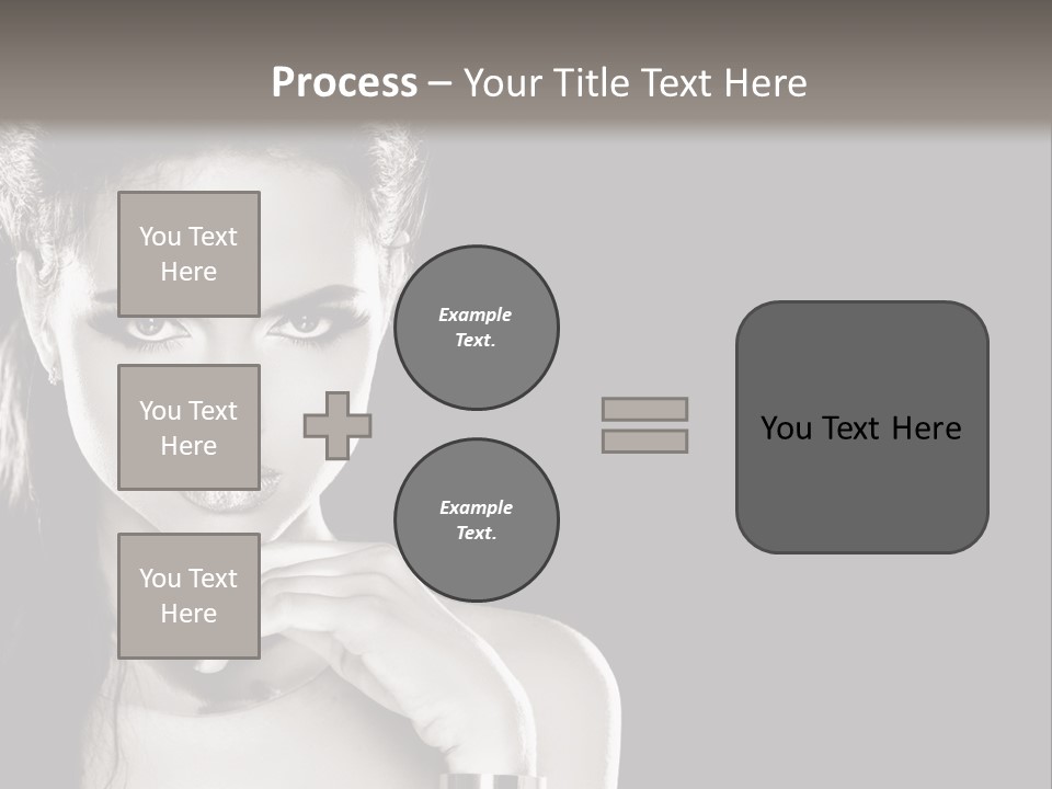 Stare Background Girl PowerPoint Template