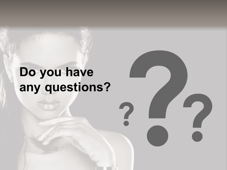 Stare Background Girl PowerPoint Template