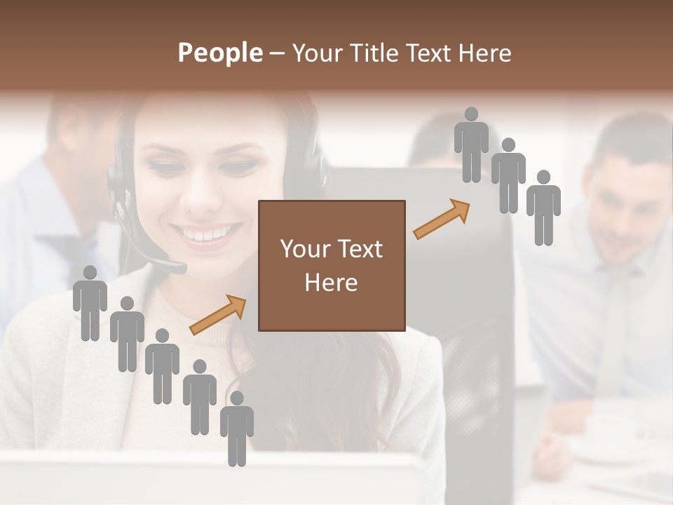 Helpline Laptop Assistant PowerPoint Template