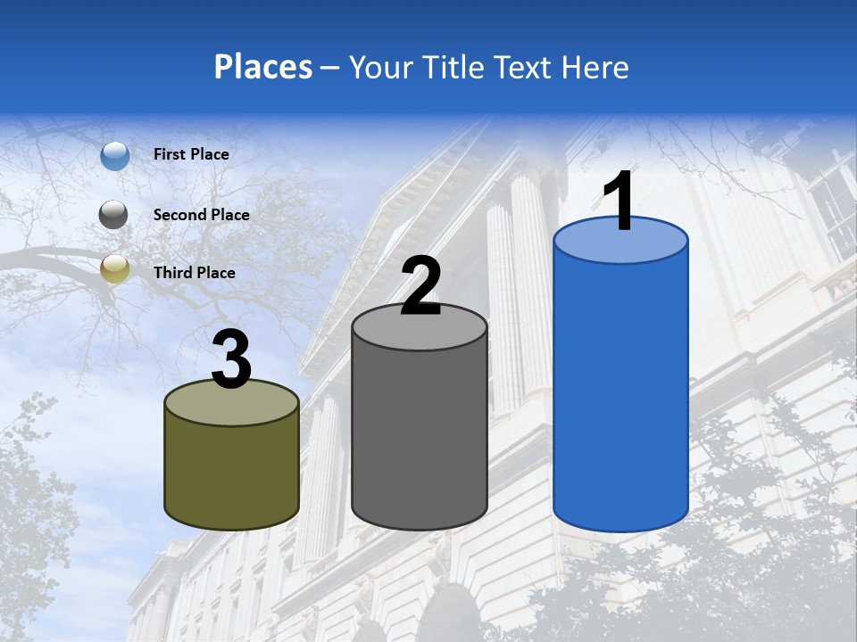 Government Facade American PowerPoint Template