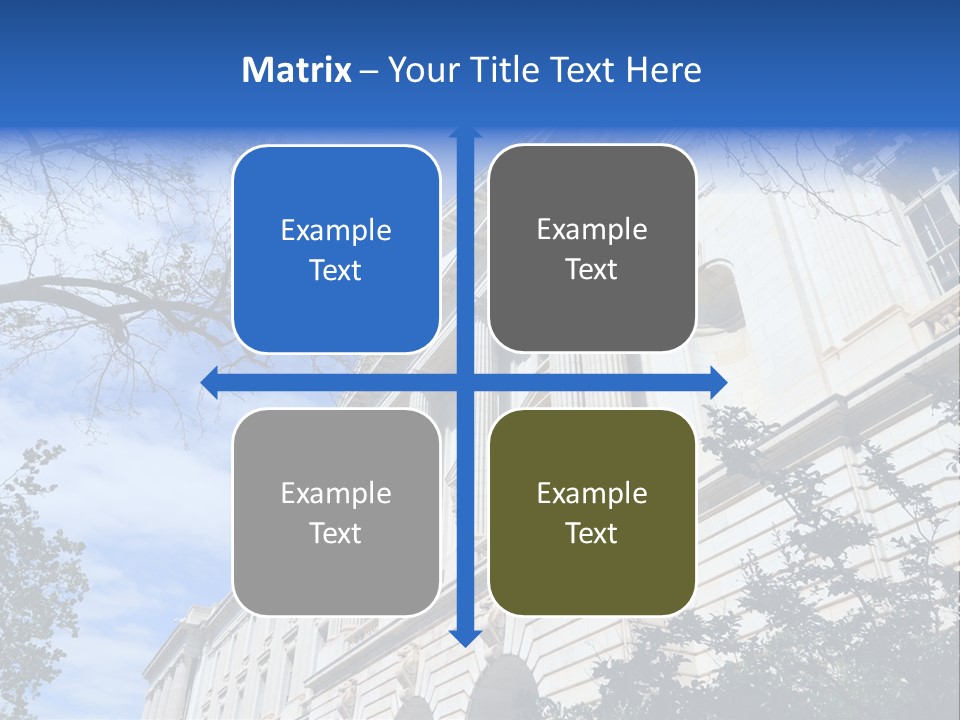 Government Facade American PowerPoint Template