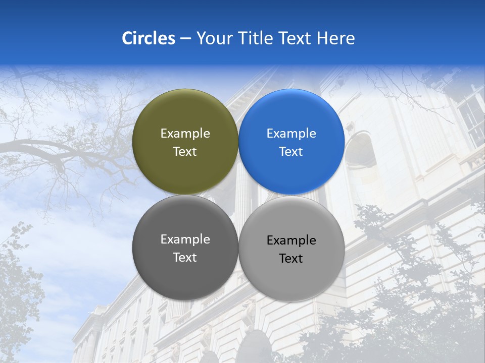 Government Facade American PowerPoint Template