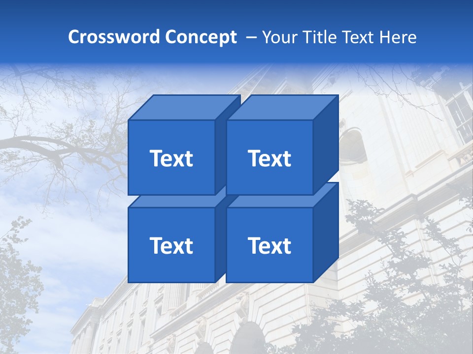Government Facade American PowerPoint Template