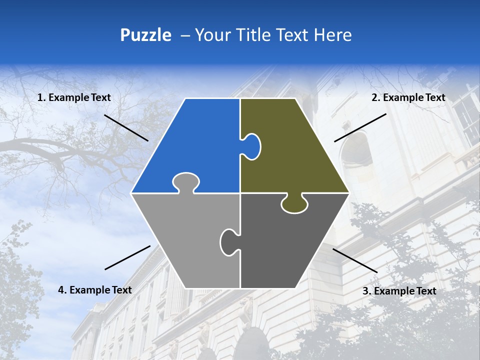 Government Facade American PowerPoint Template