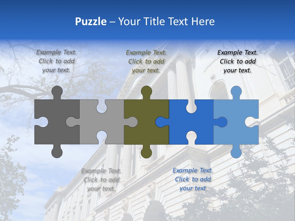 Government Facade American PowerPoint Template