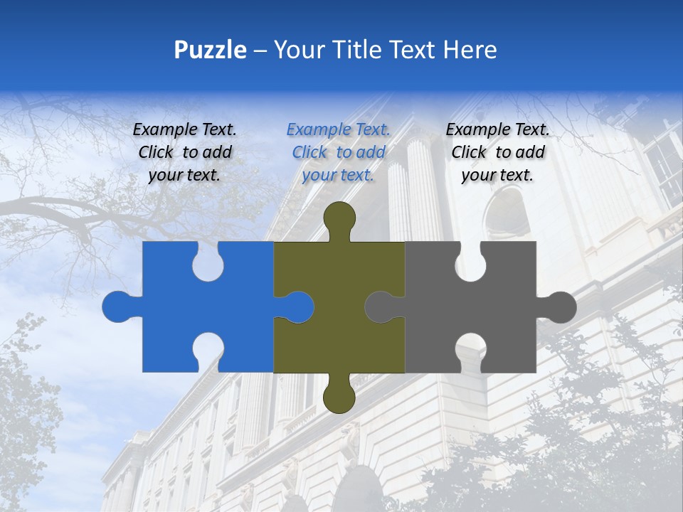 Government Facade American PowerPoint Template