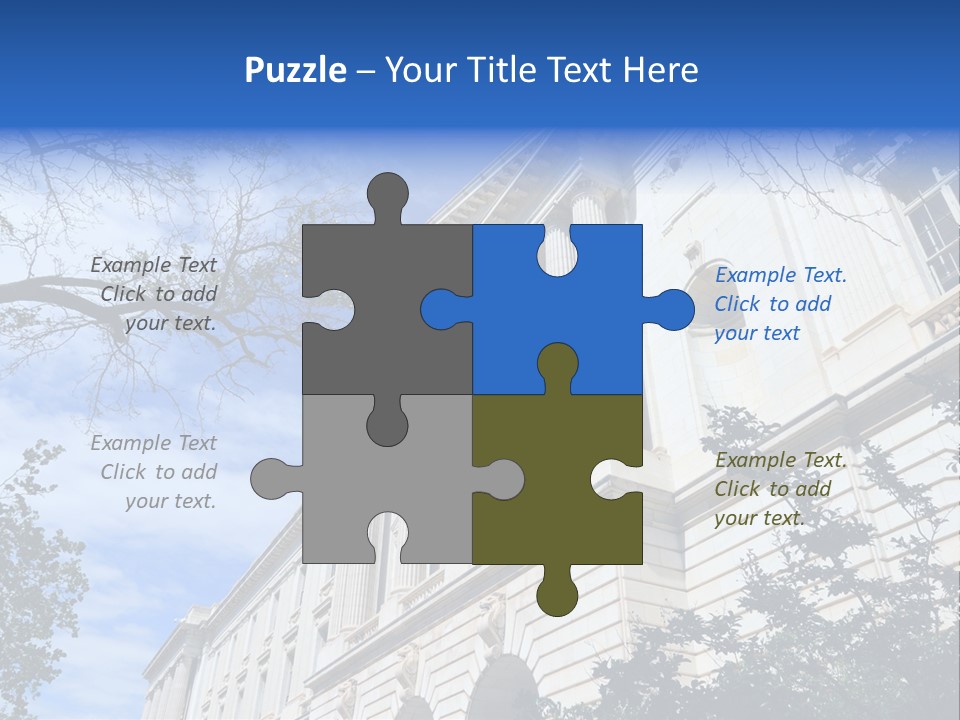 Government Facade American PowerPoint Template