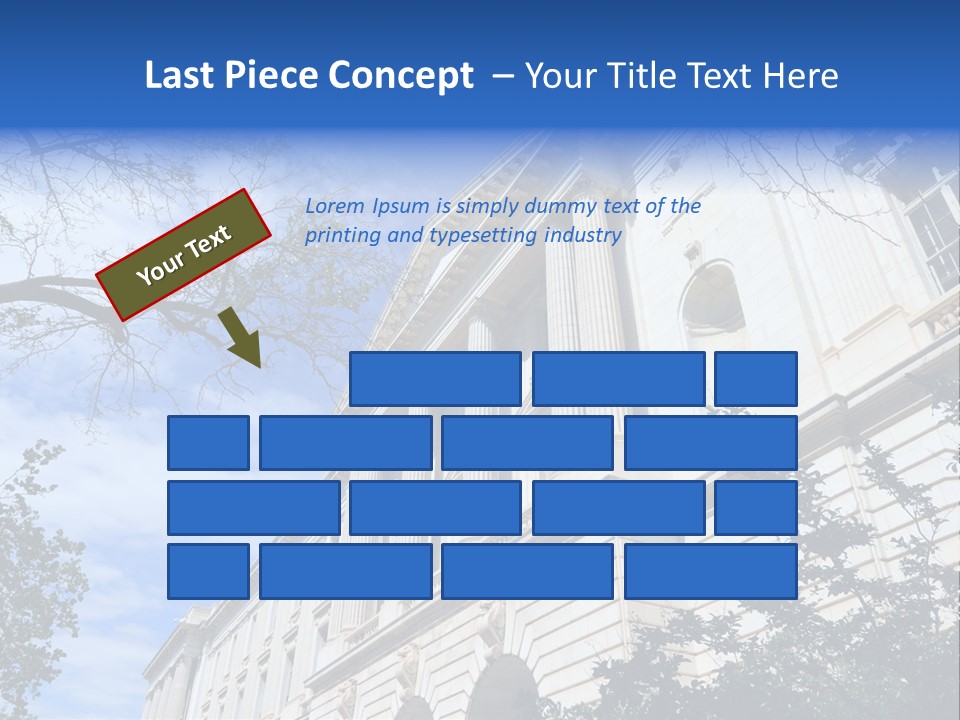 Government Facade American PowerPoint Template