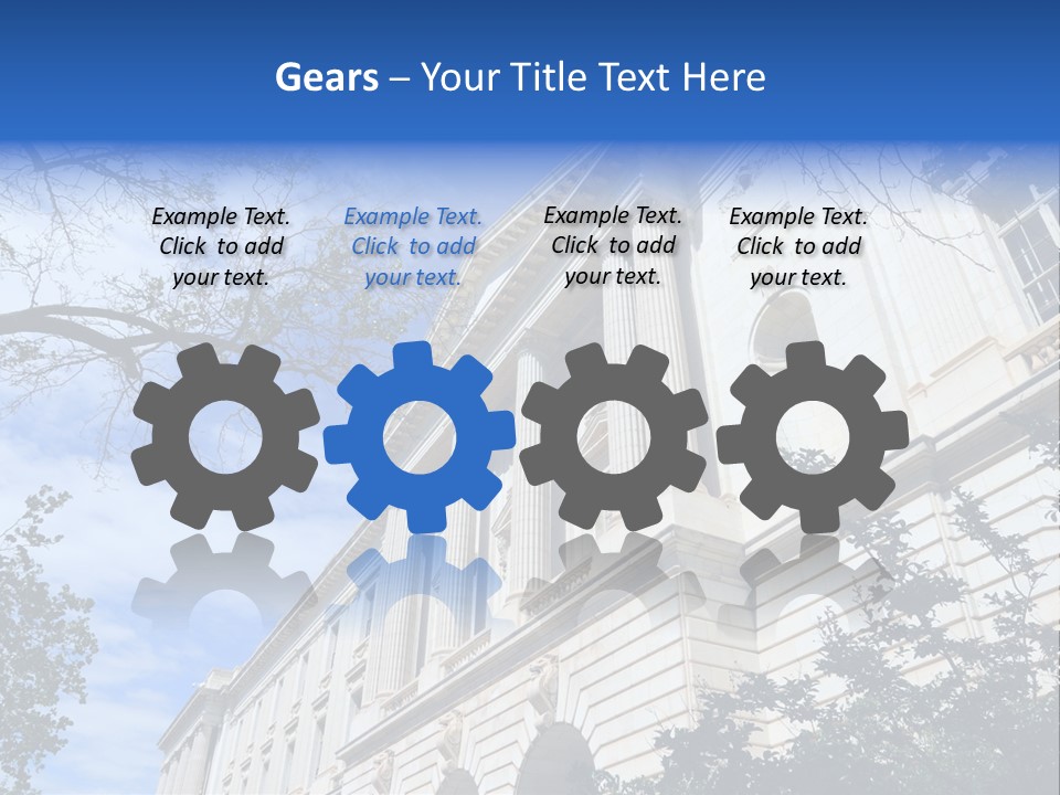 Government Facade American PowerPoint Template