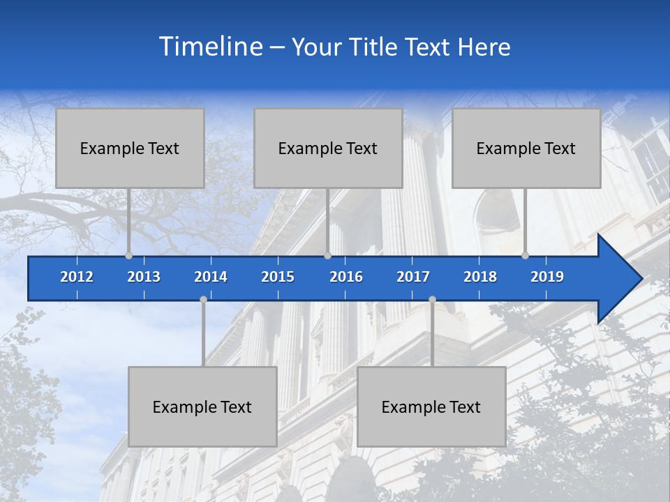 Government Facade American PowerPoint Template
