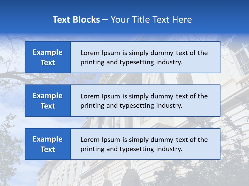 Government Facade American PowerPoint Template