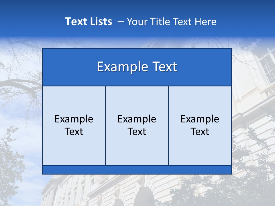 Government Facade American PowerPoint Template