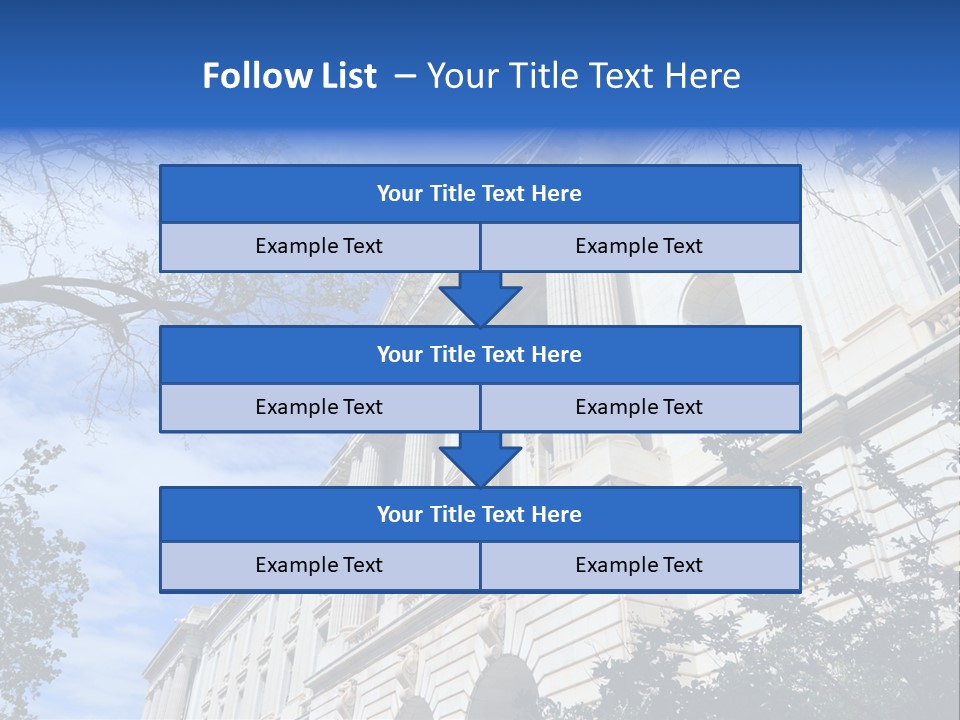 Government Facade American PowerPoint Template