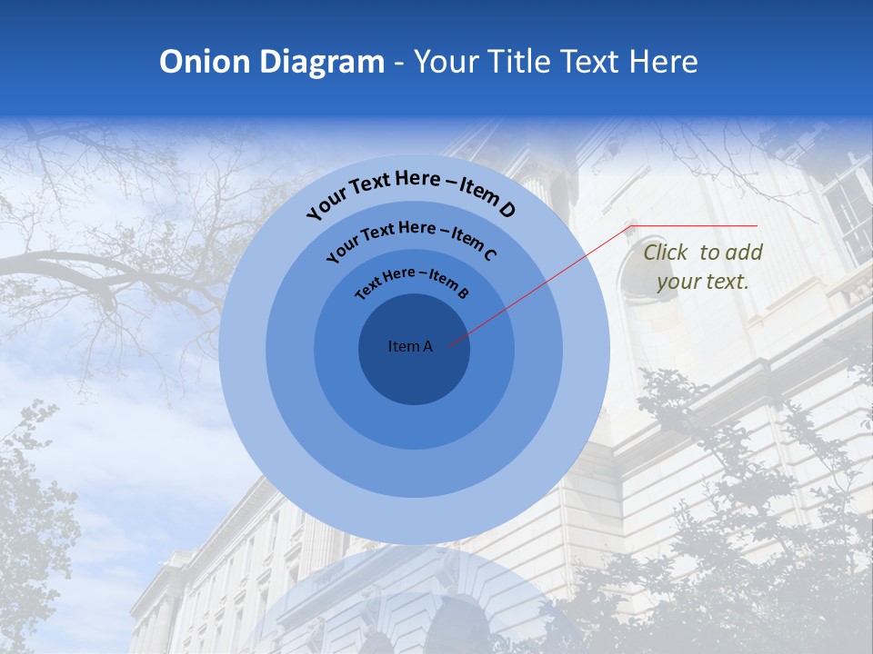 Government Facade American PowerPoint Template
