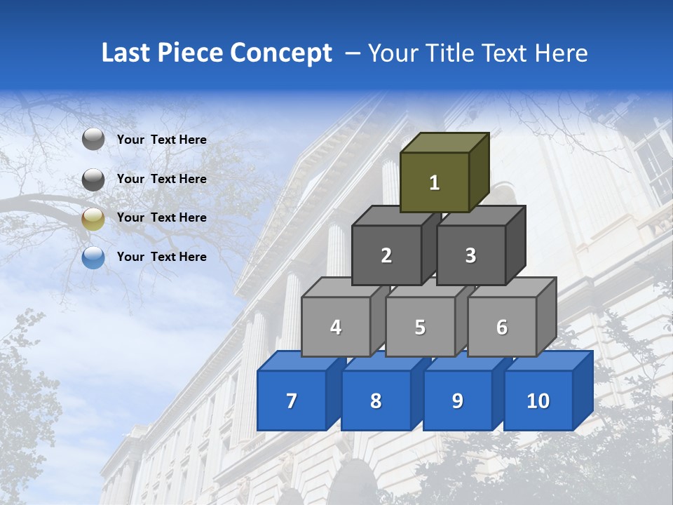 Government Facade American PowerPoint Template