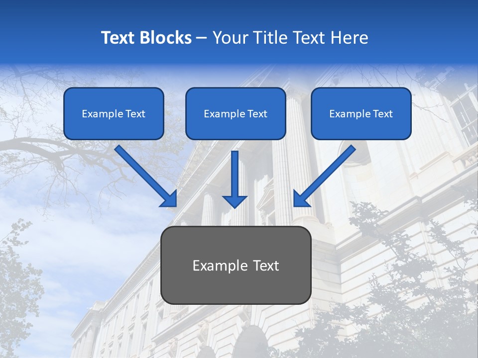 Government Facade American PowerPoint Template