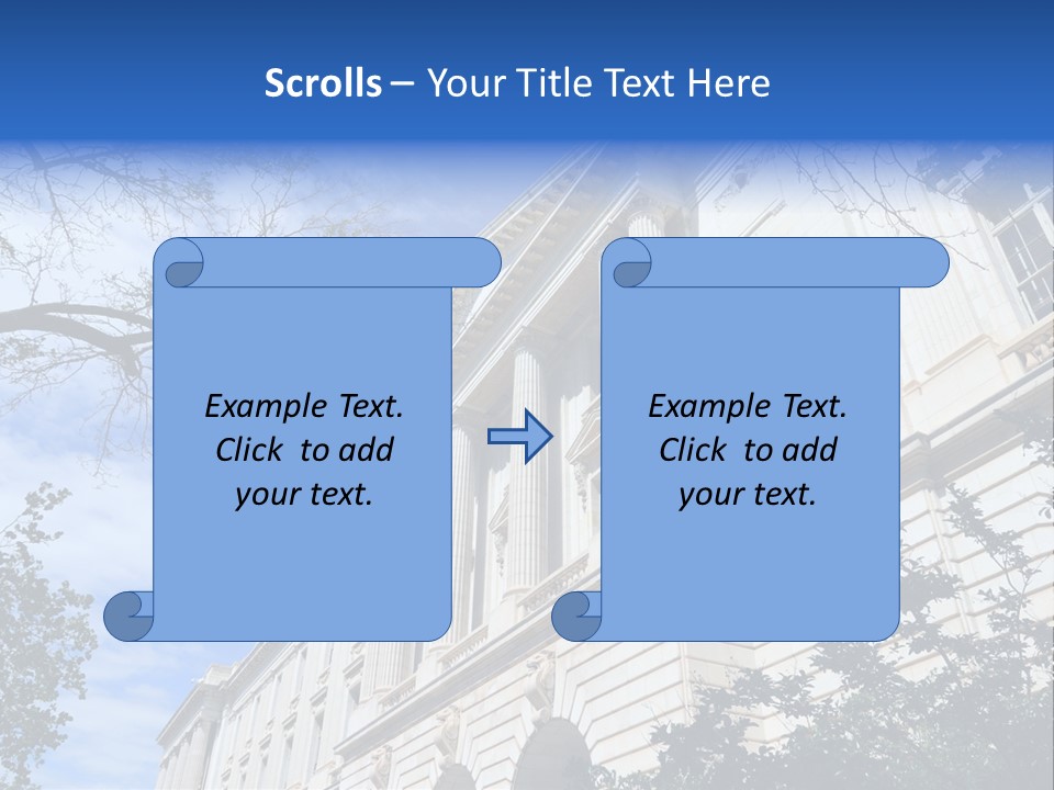 Government Facade American PowerPoint Template