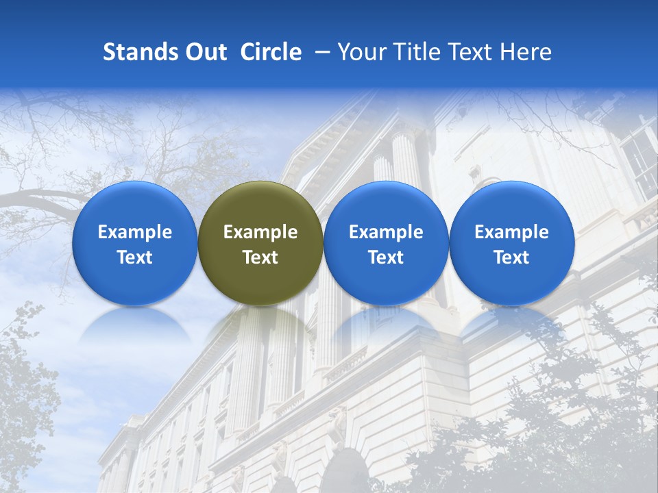Government Facade American PowerPoint Template