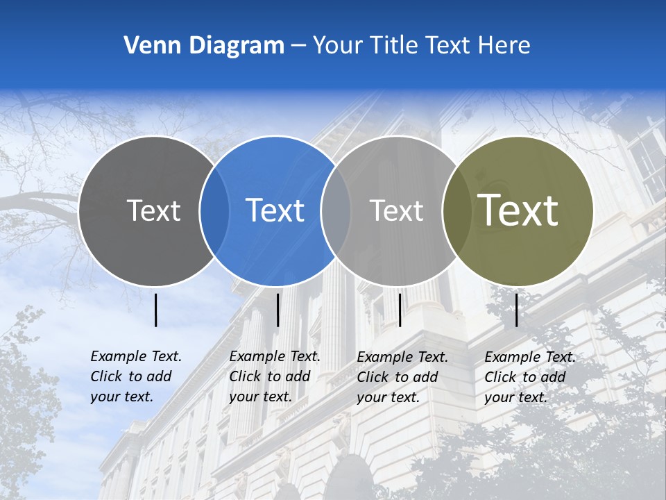 Government Facade American PowerPoint Template