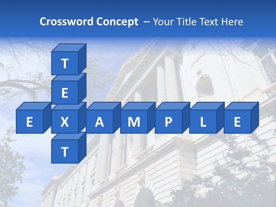Government Facade American PowerPoint Template