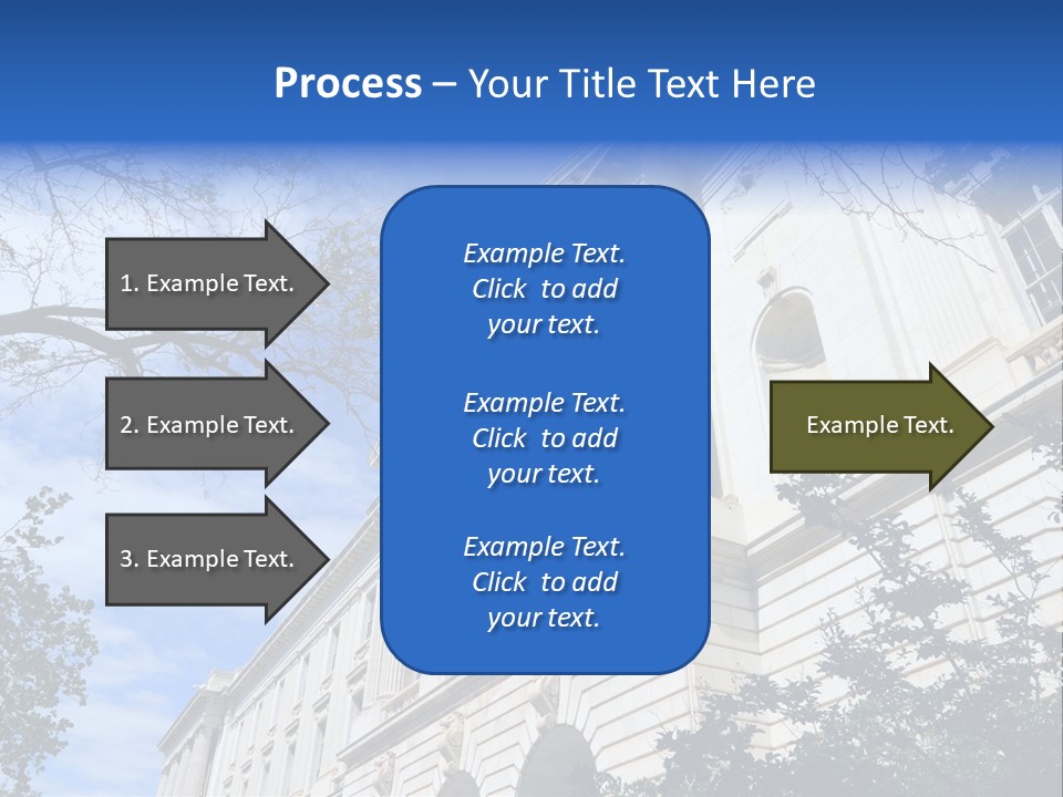 Government Facade American PowerPoint Template
