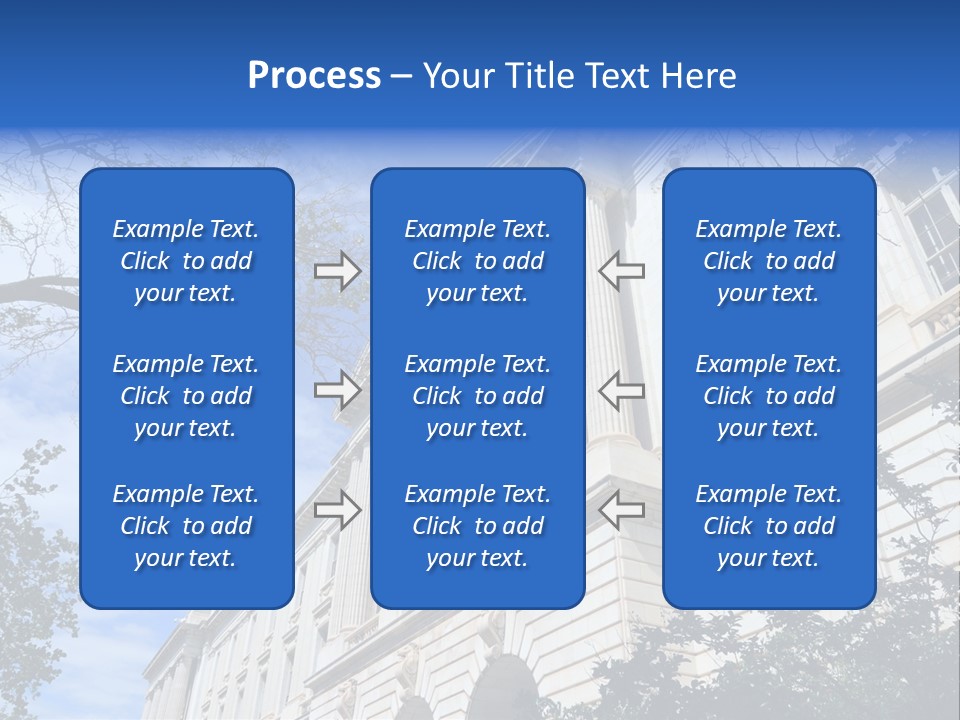 Government Facade American PowerPoint Template