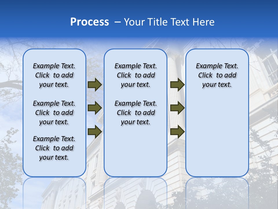 Government Facade American PowerPoint Template