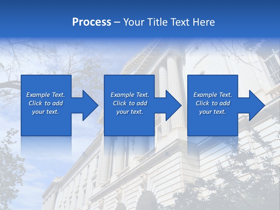 Government Facade American PowerPoint Template