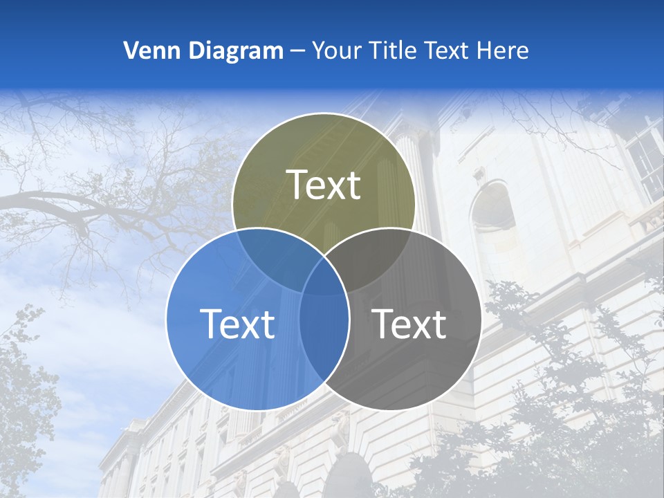 Government Facade American PowerPoint Template