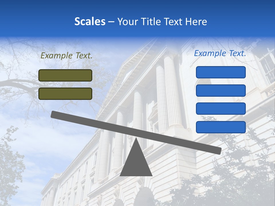 Government Facade American PowerPoint Template