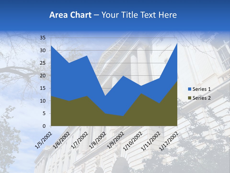 Government Facade American PowerPoint Template