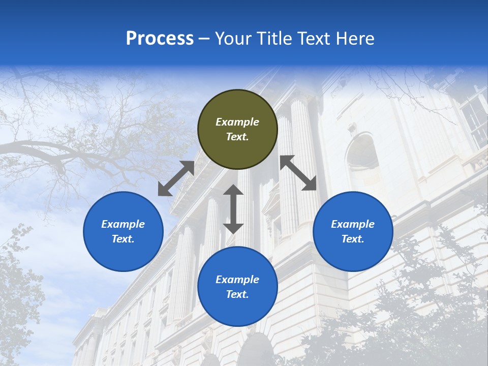 Government Facade American PowerPoint Template